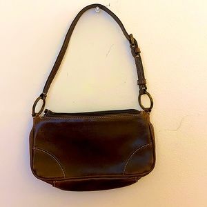 Nine West small brown faux leather bag